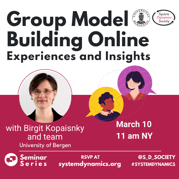 Group Model Building Online: Experiences and Insights Seminar