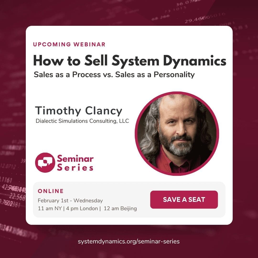How to Sell System Dynamics: Sales as a Process vs. Sales as a Personality