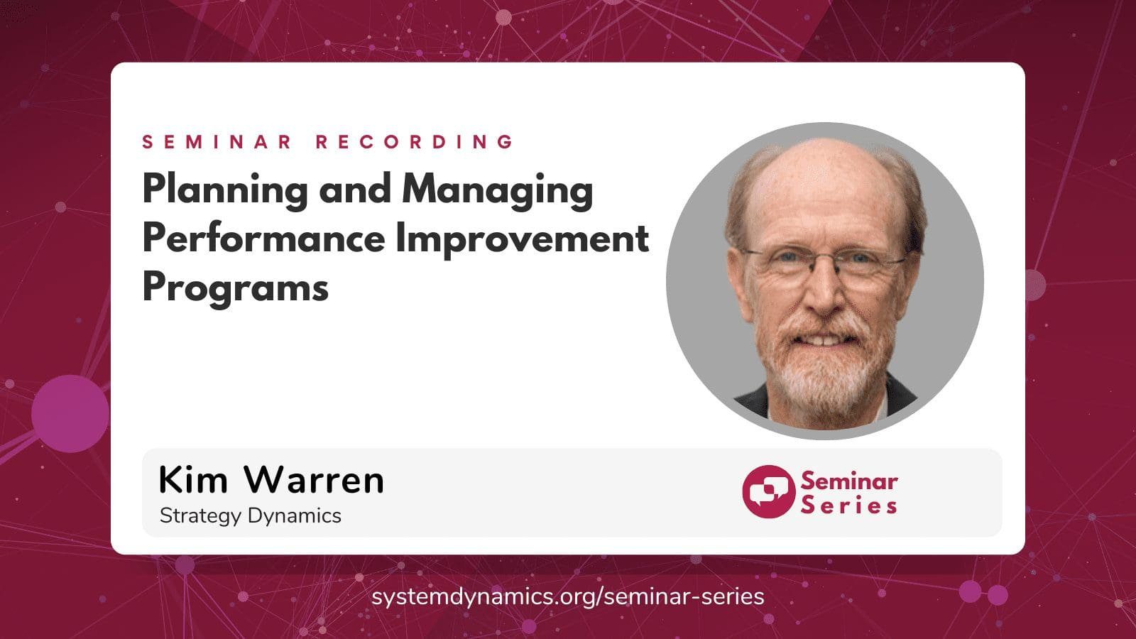 Planning and Managing Performance Improvement Programs