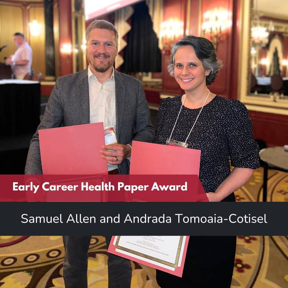 Early Career Health Paper Award winners 2023