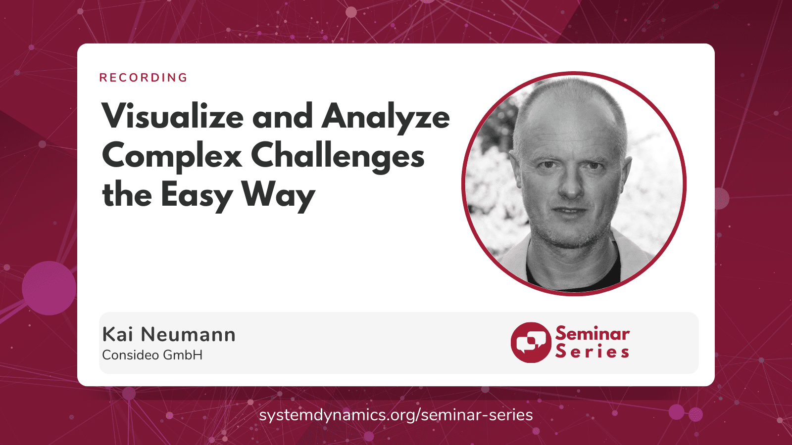 Recording: Workshop Visualize and Analyze Complex Challenges the Easy Way