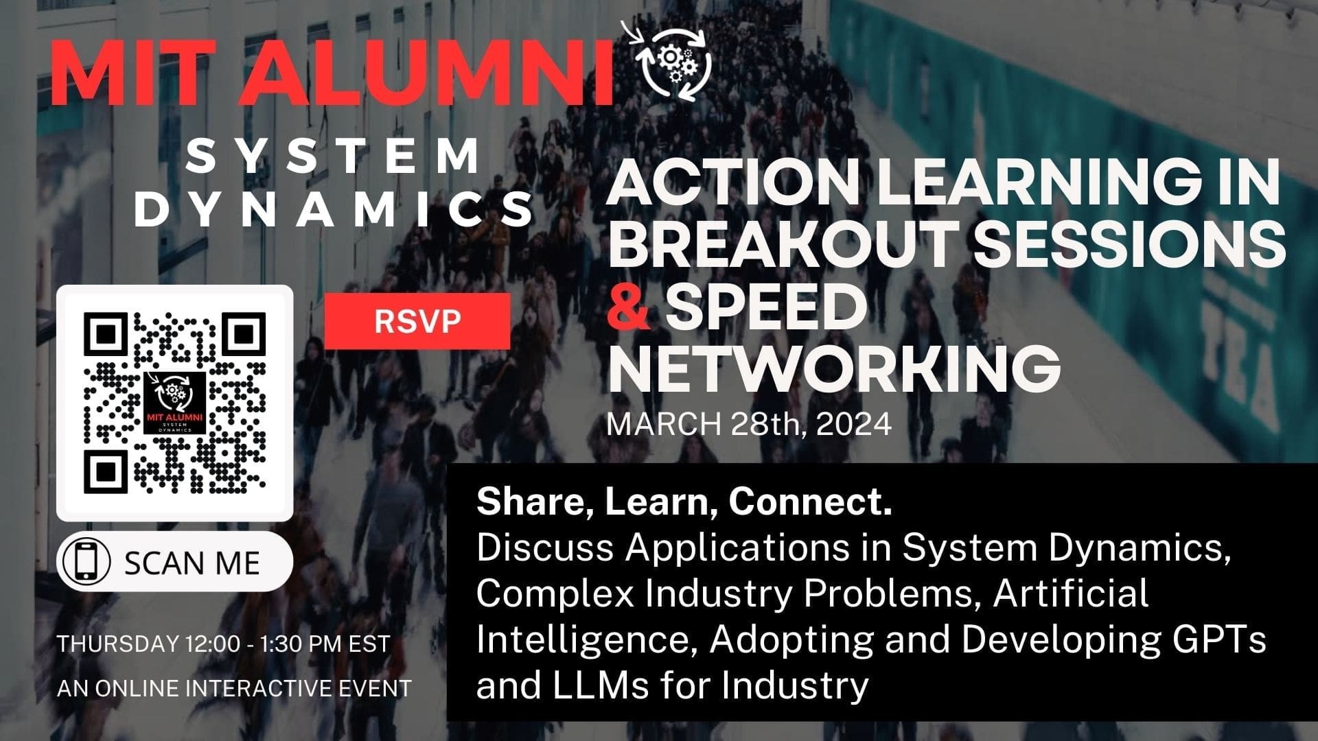 MIT Alumni System Dynamics: Action Learning in Breakout Sessions & Speed Networking