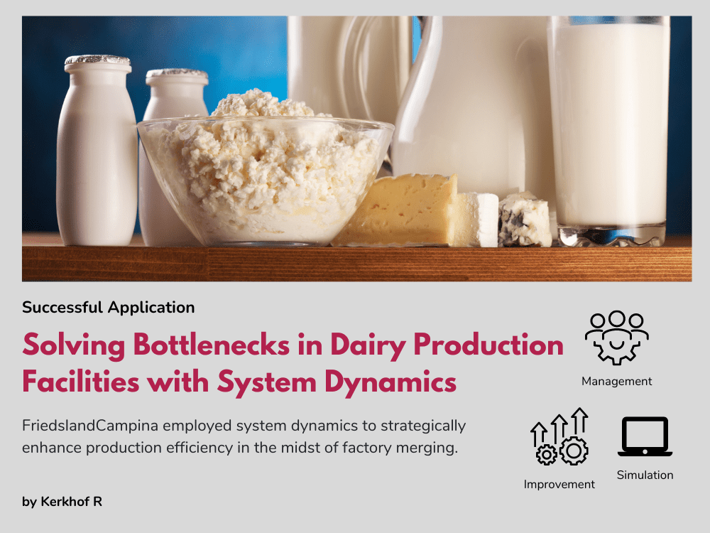 Solving Bottlenecks in Dairy Production Facilities with System Dynamics