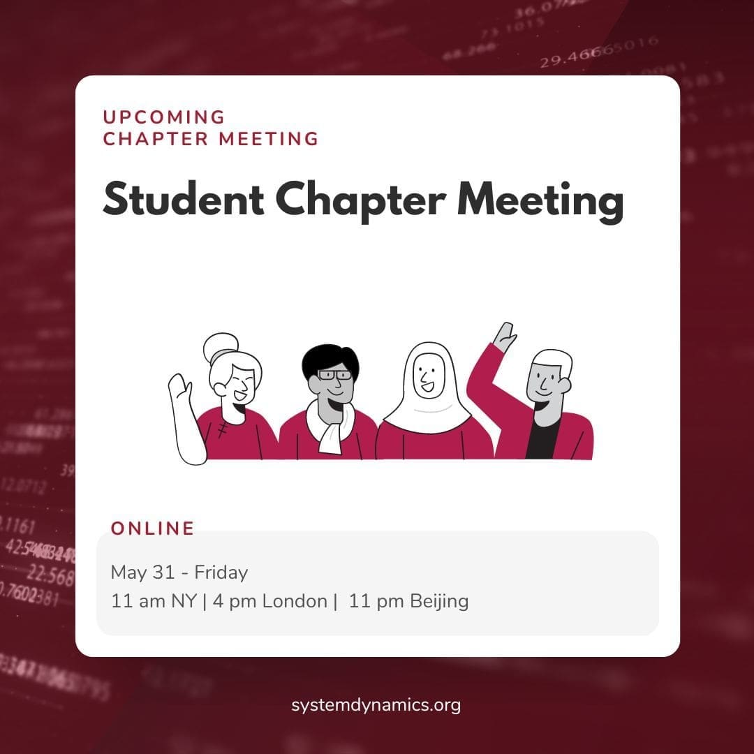 Student Chapter Meeting May