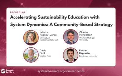 Accelerating Sustainability Education with System Dynamics: A Community-Based Strategy